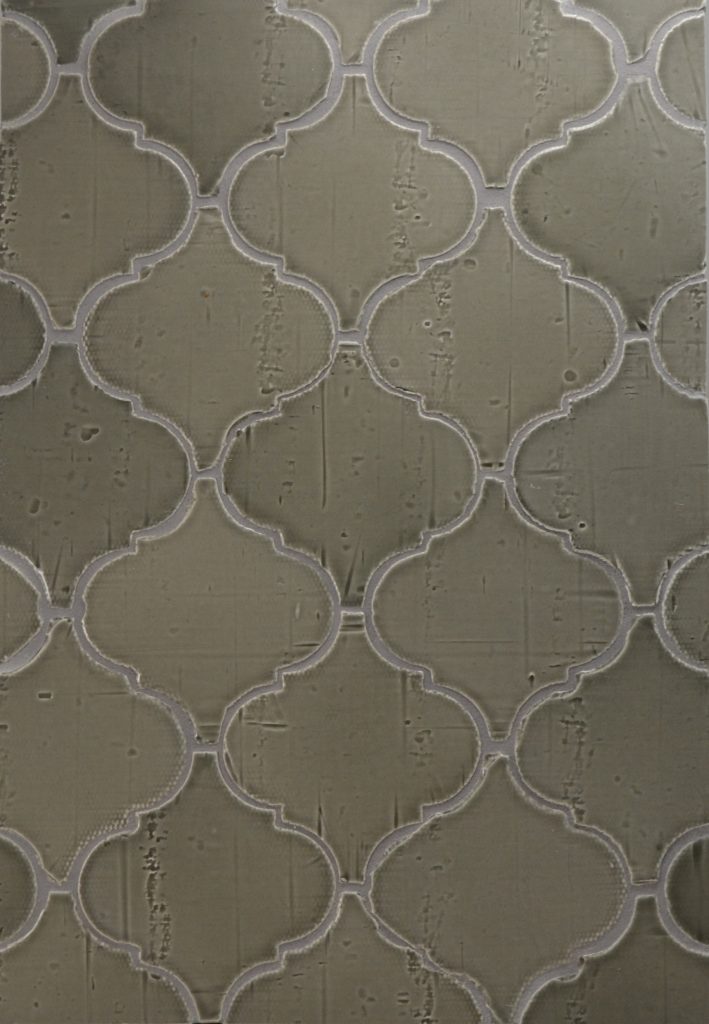 4x4 Rustic Surface Moroccan in glaze Iron City.